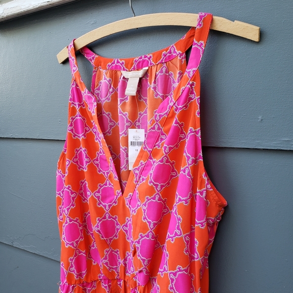 NWT Banana Republic Geometric Print Maxi Dress -12 - Picture 6 of 12